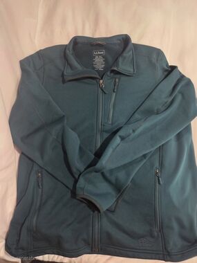L.L. Bean Teal Full-Zip Jacket